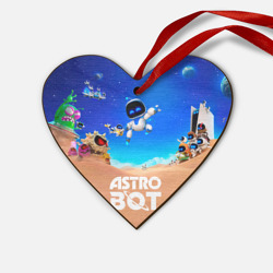 Деревянная игрушка Сердце Astro bot персонажи