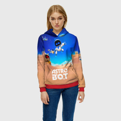 Женская толстовка 3D Astro bot персонажи - фото 2