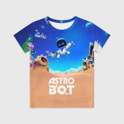 Детская футболка 3D Astro bot персонажи