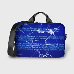 Сумка для ноутбука 3D Синий экран смерти виндовс 
