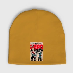 Женская шапка демисезонная Моя геройская академия Кацуки Бакуго коллаж Идзуку Мидория