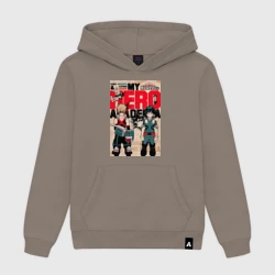 Женская толстовка хлопок Моя геройская академия Кацуки Бакуго коллаж Идзуку Мидория