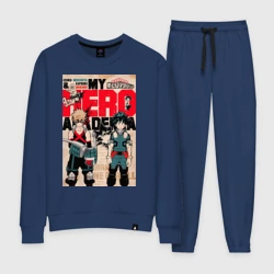 Женский костюм хлопок Моя геройская академия Кацуки Бакуго коллаж Идзуку Мидория