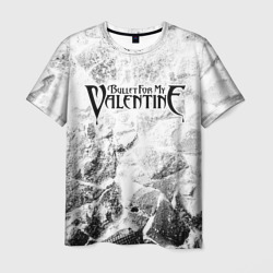 Мужская футболка 3D Bullet For My Valentine white graphite