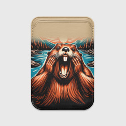 Картхолдер Magsafe магнитный Крик бобра