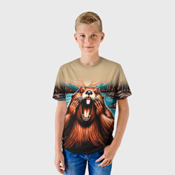 Детская футболка 3D Крик бобра - фото 2