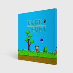 Холст квадратный Duck hunt dog