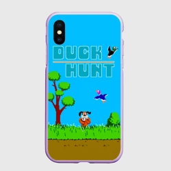 Чехол для iPhone XS Max матовый Duck hunt dog