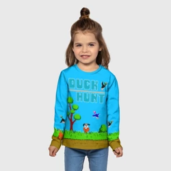 Детский лонгслив 3D Duck hunt dog - фото 2