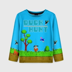 Детский лонгслив 3D Duck hunt dog