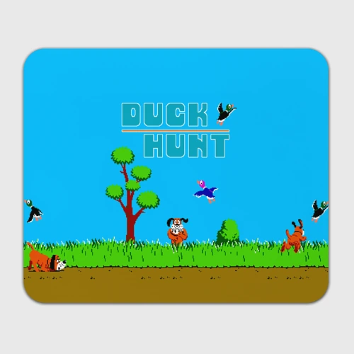 Прямоугольный коврик для мышки Duck hunt dog