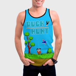 Мужская майка 3D Duck hunt dog - фото 2