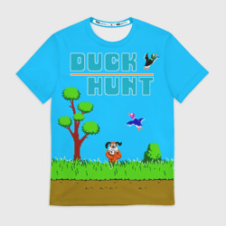Мужская футболка 3D Duck hunt dog