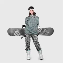 Накидка на куртку 3D Светлый серо-голубой текстурированный - фото 2
