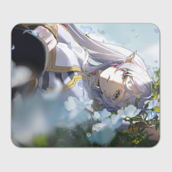 Прямоугольный коврик для мышки Sousou no Frieren Фрирен в цветочном поле