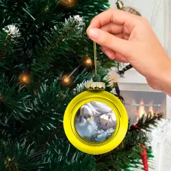 Ёлочный шар стеклянный/пластиковый Sousou no Frieren Фрирен в цветочном поле - фото 2