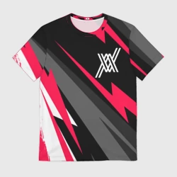 Мужская футболка 3D Darling in the FranXX electro lines