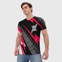 Мужская футболка 3D Darling in the FranXX electro lines - фото 2