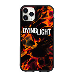 Чехол для iPhone 11 Pro Max матовый Dying Light red lava