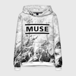 Мужская толстовка 3D Muse white graphite