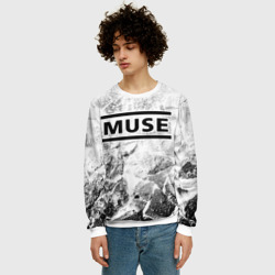 Мужской свитшот 3D Muse white graphite - фото 2