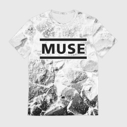 Мужская футболка 3D Muse white graphite