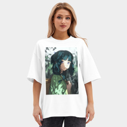 Женская футболка Oversize хлопок premium Монолог фармацевта Маомао целительница - фото 2