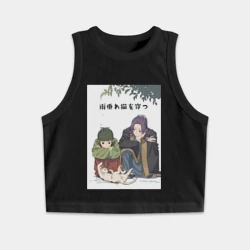 Женская укороченная майка-топ хлопок Монолог фармацевта Маомао Жэньши