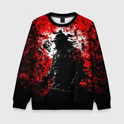 Детский свитшот 3D Призрак самурая Ghost of Tsushima