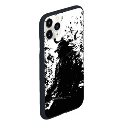 Чехол для iPhone 11 Pro Max матовый Ghost of Tsushima black and white - фото 2