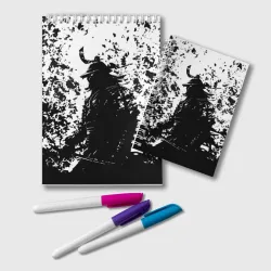 Блокнот Ghost of Tsushima black and white