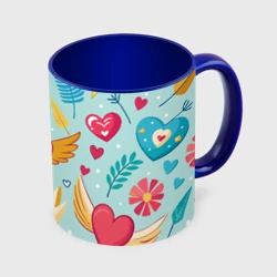 Кружка с полной запечаткой Сердечко с крылышками