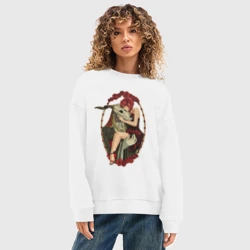 Женский свитшот oversize без начеса хлопок Невеста чародея Тисэ Хатори  - фото 2