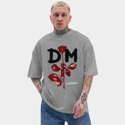 Мужская футболка Oversize хлопок texturе Depeche mode - violator - фото 2