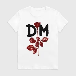 Женская футболка хлопок Depeche mode - violator