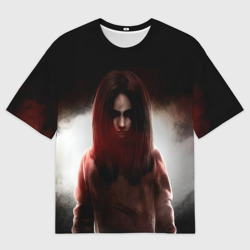 Женская футболка oversize 3D Альма Вейд Fear тьма и свет