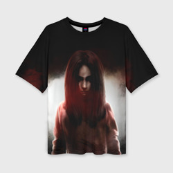 Женская футболка oversize 3D Альма Вейд Fear тьма и свет