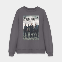Мужской свитшот oversize без начеса хлопок Papa Roach all