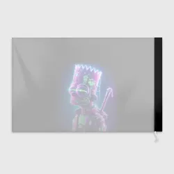 Флаг 3D Bart Simpson cyber ninja - neon glow - фото 2