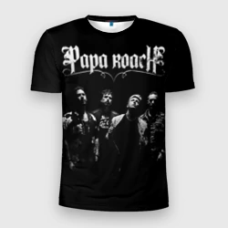 Мужская футболка 3D Slim Папа - таракан 