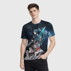 Мужская футболка 3D Wuthering Waves - Game characters - фото 2