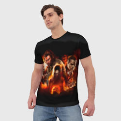 Мужская футболка 3D Игра Fear главные герои 2 - фото 2