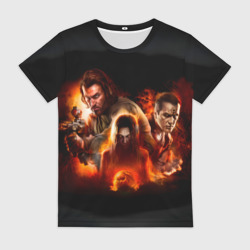 Женская футболка 3D Игра Fear главные герои 2