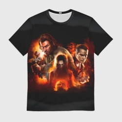 Мужская футболка 3D Игра Fear главные герои 2