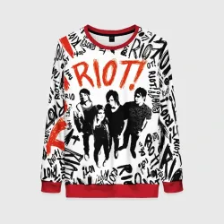 Женский свитшот 3D Paramore - riot