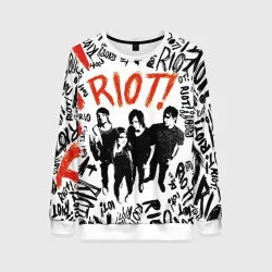 Женский свитшот 3D Paramore - riot