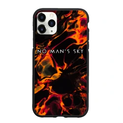 Чехол для iPhone 11 Pro Max матовый No Man's Sky red lava