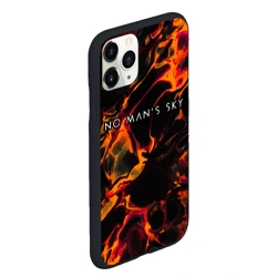 Чехол для iPhone 11 Pro Max матовый No Man's Sky red lava - фото 2