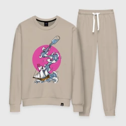 Женский костюм хлопок Море из бутылки