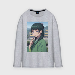 Женский лонгслив oversize хлопок Монолог фармацевта Маомао детектив